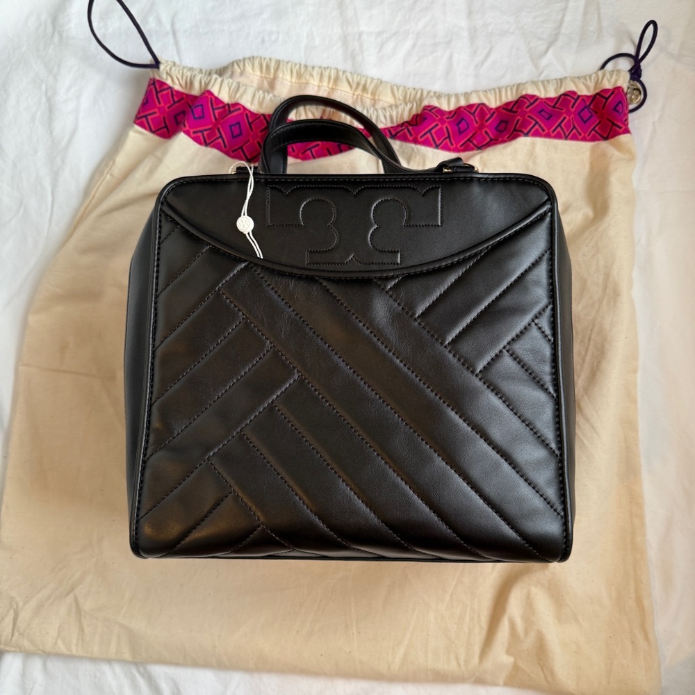 Tory Burch Alexa Leather Satchel NWT - Picture 3 of 12